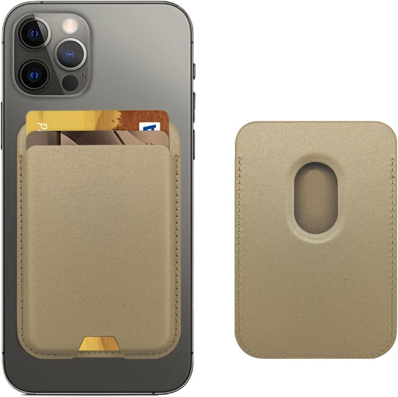 iLodn Magnetic Wallet Compatible with MagSafe for iPhone 17 16 15 14 13 12 Pro Max Air Plus Model, Mag 3 Safe Card Holder Stick on Accessories for Cell Phone & Case, Aureate - Image 1